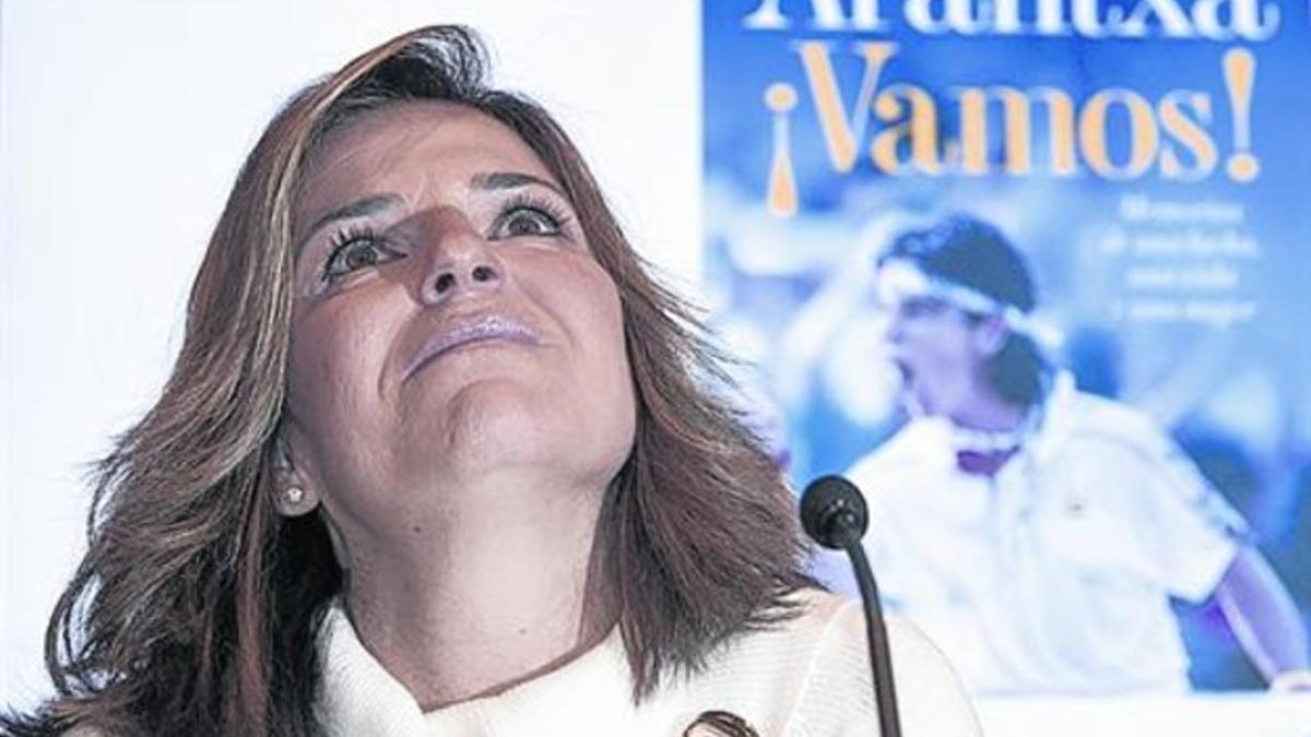 Arantxa Sánchez Vicario, durante la presentación de sus memorias, en febrero del 2012.