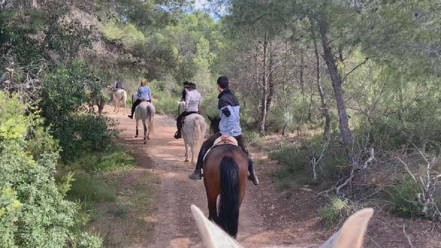 La Calderona, a trote de caballo