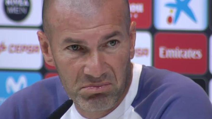 Zidane: &quot;Llegamos bien de ánimo y físicamente de puta madre&quot;