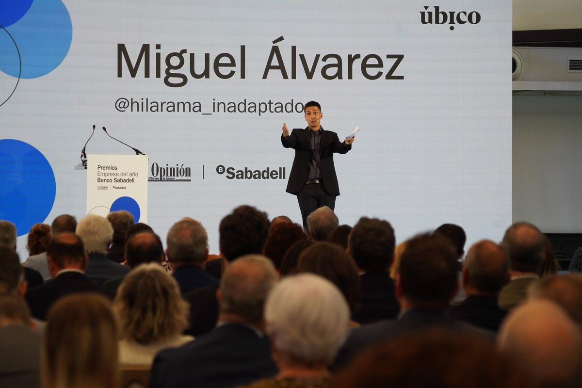 Miguel Álvarez, presentador de los premios.