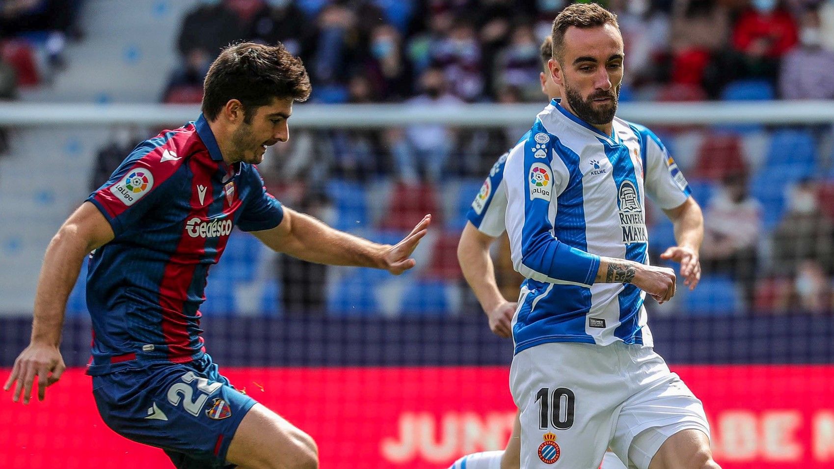 Melero y Darder, en el partido de este sábado.