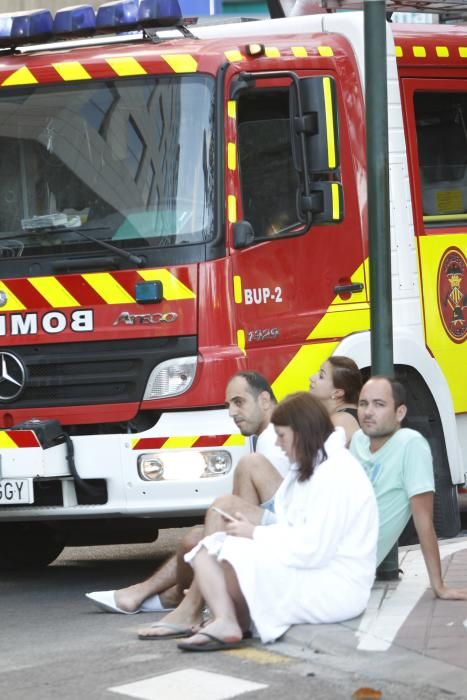 Incendio en un hotel de la Alameda en Valencia