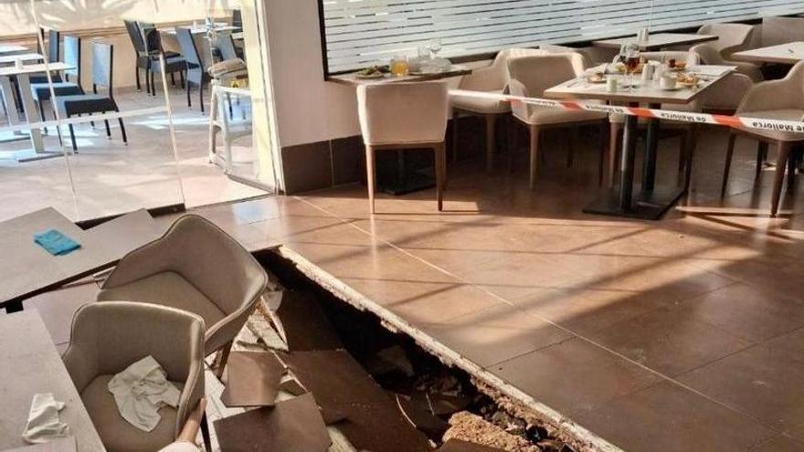 dió el suelo del comedor del hotel de Santa Ponça?