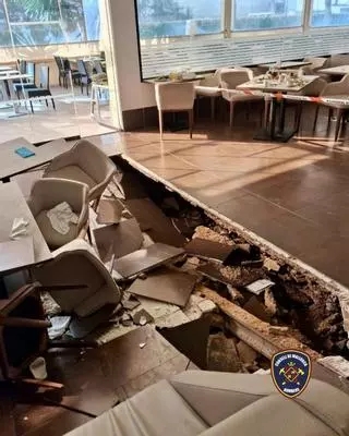 ¿Por qué se hundió el suelo del comedor del hotel de Santa Ponça?