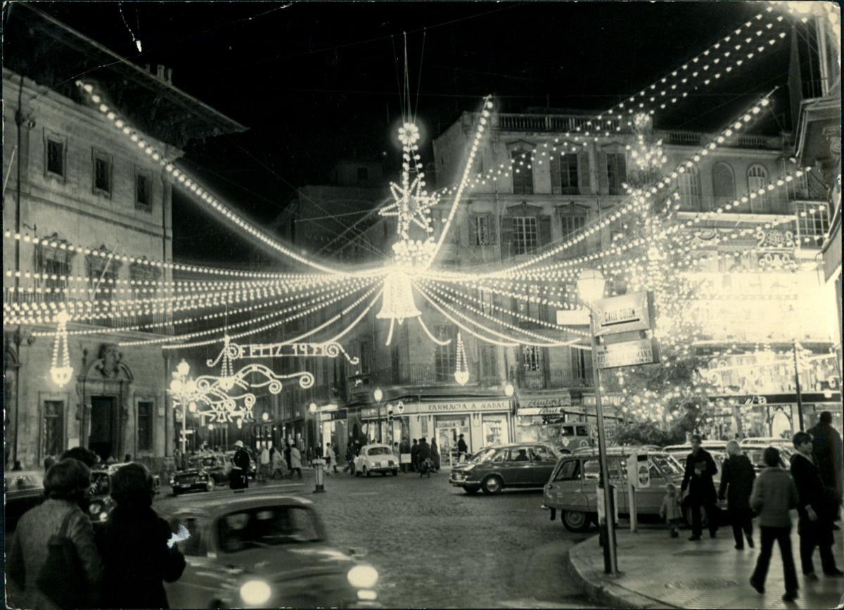 Así eran antes la luces de Navidad de Palma