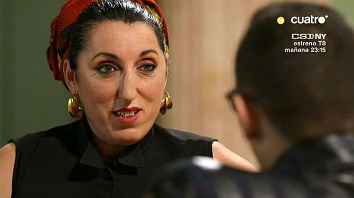 Rossy de Palma amb Risto Mejide a ‘Viatjando con Chester’.