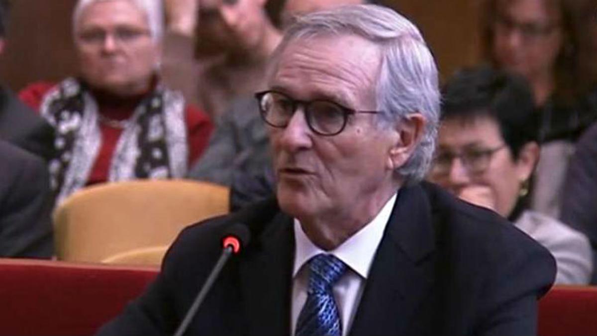 Xavier Trias, exalcalde de Barcelona, en el juicio.