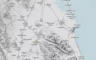 Carcaixent registra un seísmo de 1,8 grados en la escala de Richter