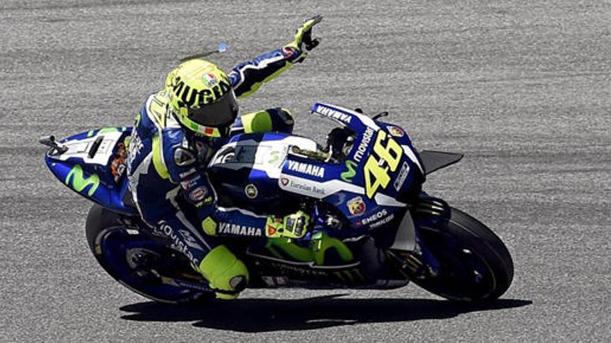 Valentino Rossi en el circuito de Mugello