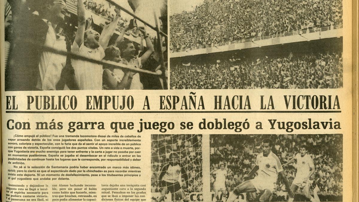 Otro recorte de Levante EMV fechado el martes 22 de junio de 1982, tras el gol de Saura en Mestalla