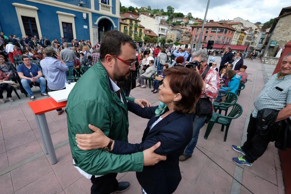 Mitín de apoyo a Pedro Sánchez en Laviana