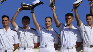 Lucas Granda, el compañero gijonés de Leonor en el "Elcano": "Está siendo una experiencia maravillosa"