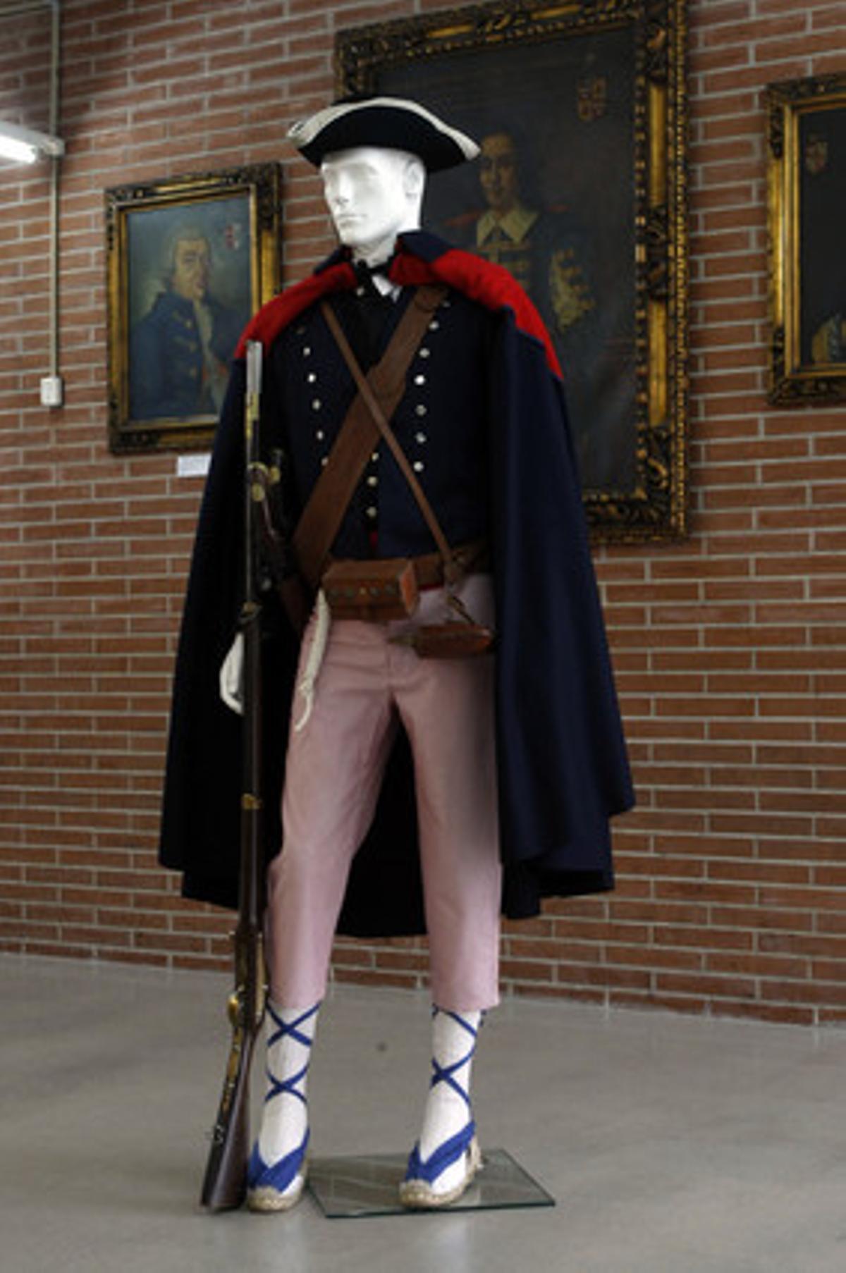 Primer uniforme dels mossos, del 1719.