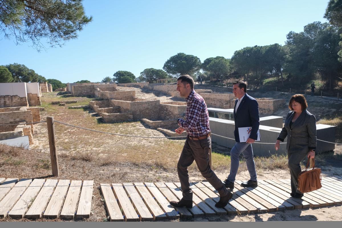 Visita del director general de Turismo al yacimiento