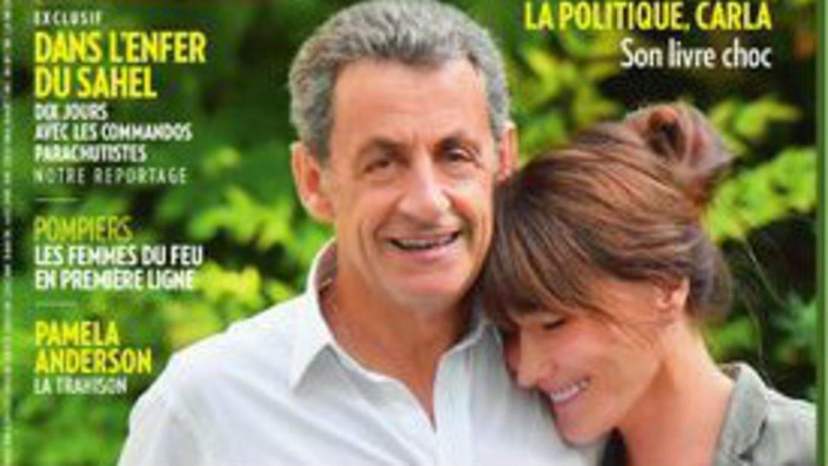 Sarkozy crece en la portada de 'Paris Match' con Carla Bruni