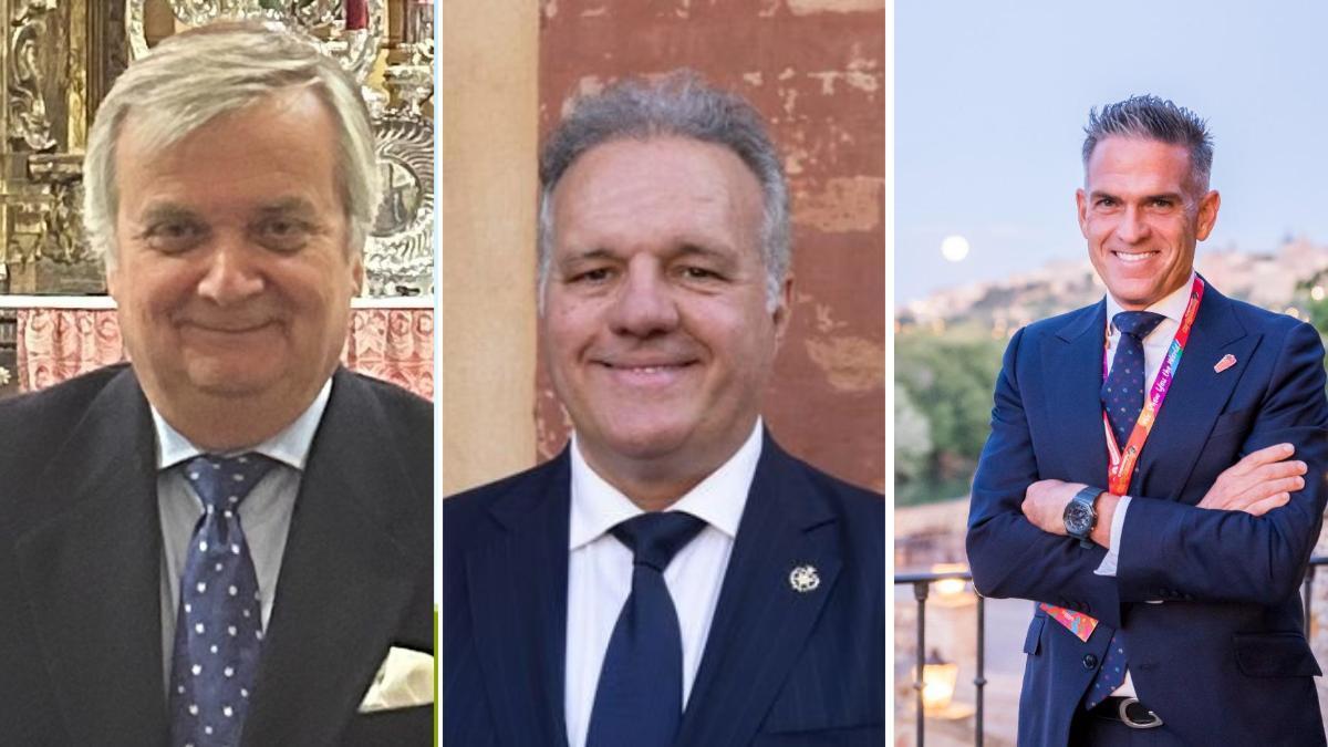 El Heraldo, César González de la Peña; el Rey Melchor, Carlos Martín, y el Rey Baltasar, Isaac Flores