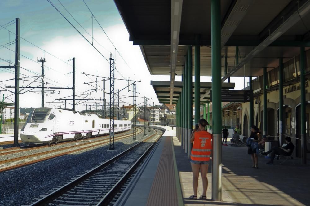 El desvío por Vilagarcía del tren Vigo-Ourense reaviva la demanda del servicio directo a Madrid. El cambio de recorrido fue un caso puntual como consecuencia del incendio forestal en Arbo