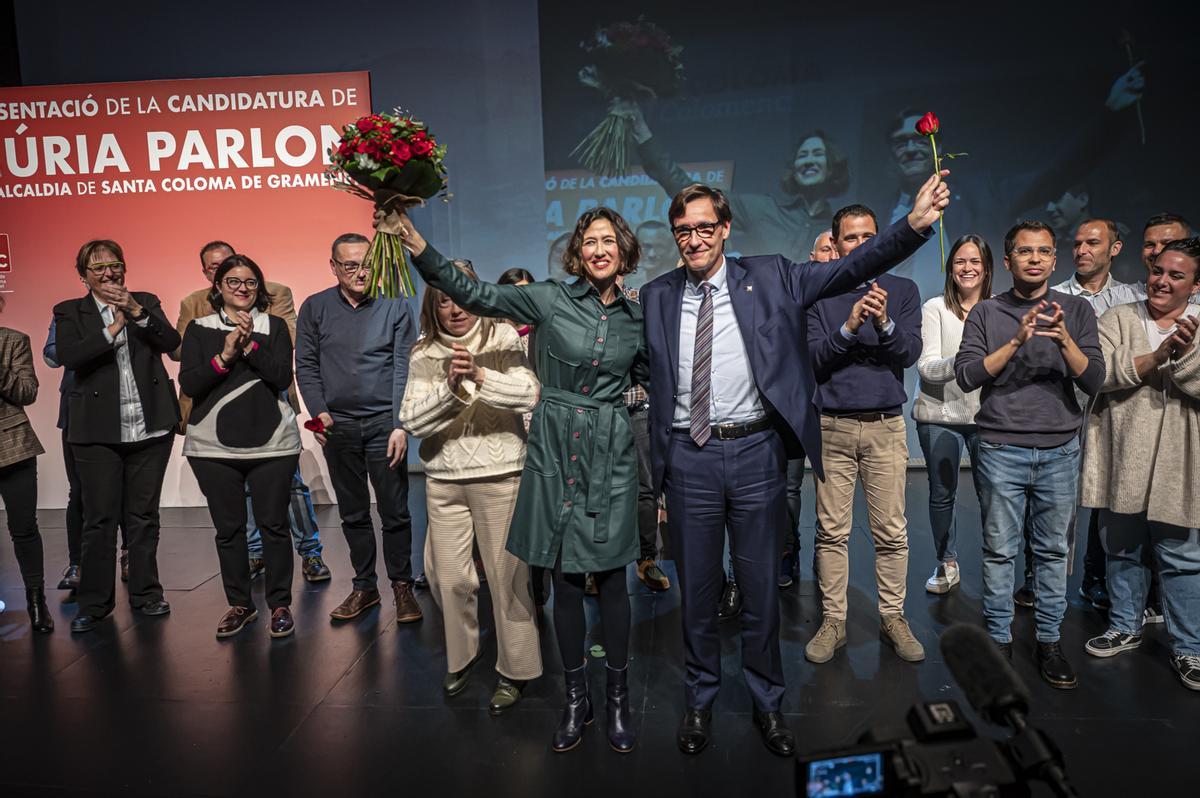 Núria Parlon apela al orgullo colomense en la presentación de su candidatura en Santa Coloma