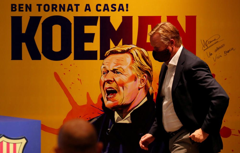 Presentación de Koeman como técnico del Barça