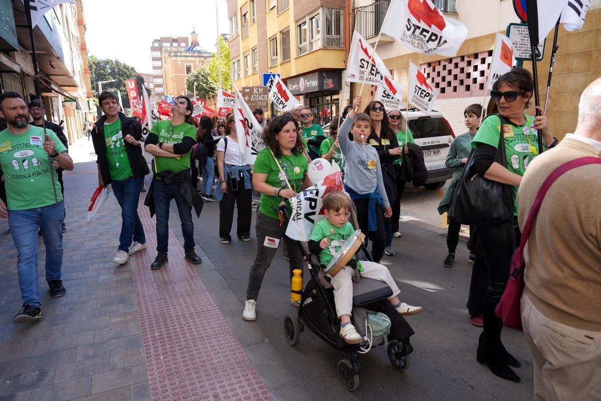 Galería: Las mejores imágenes de la protesta educativa en Castelló - El ...