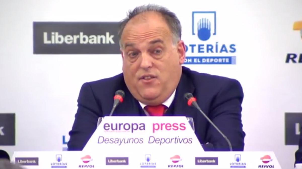 Javier Tebas, presidente de la Liga de Fútbol Profesional