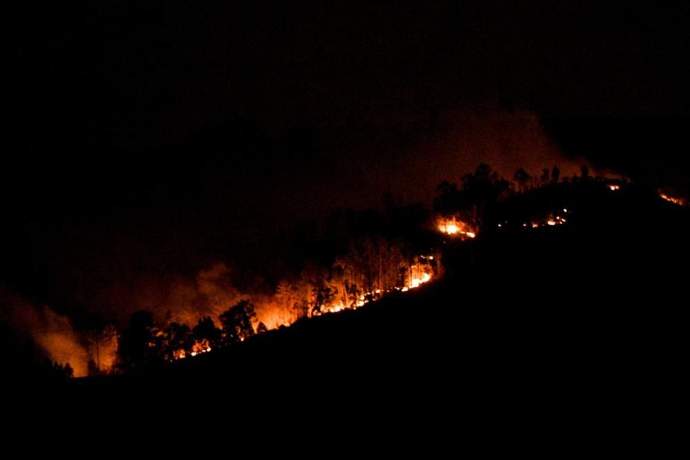 Fuego en la zona de Oviedo