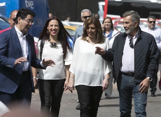 02/04/2017  POLÍTICA  mitin de Susana Díaz en la cascada para postularse como secretaria General del psc psoe celebrado en la cascada tenerife