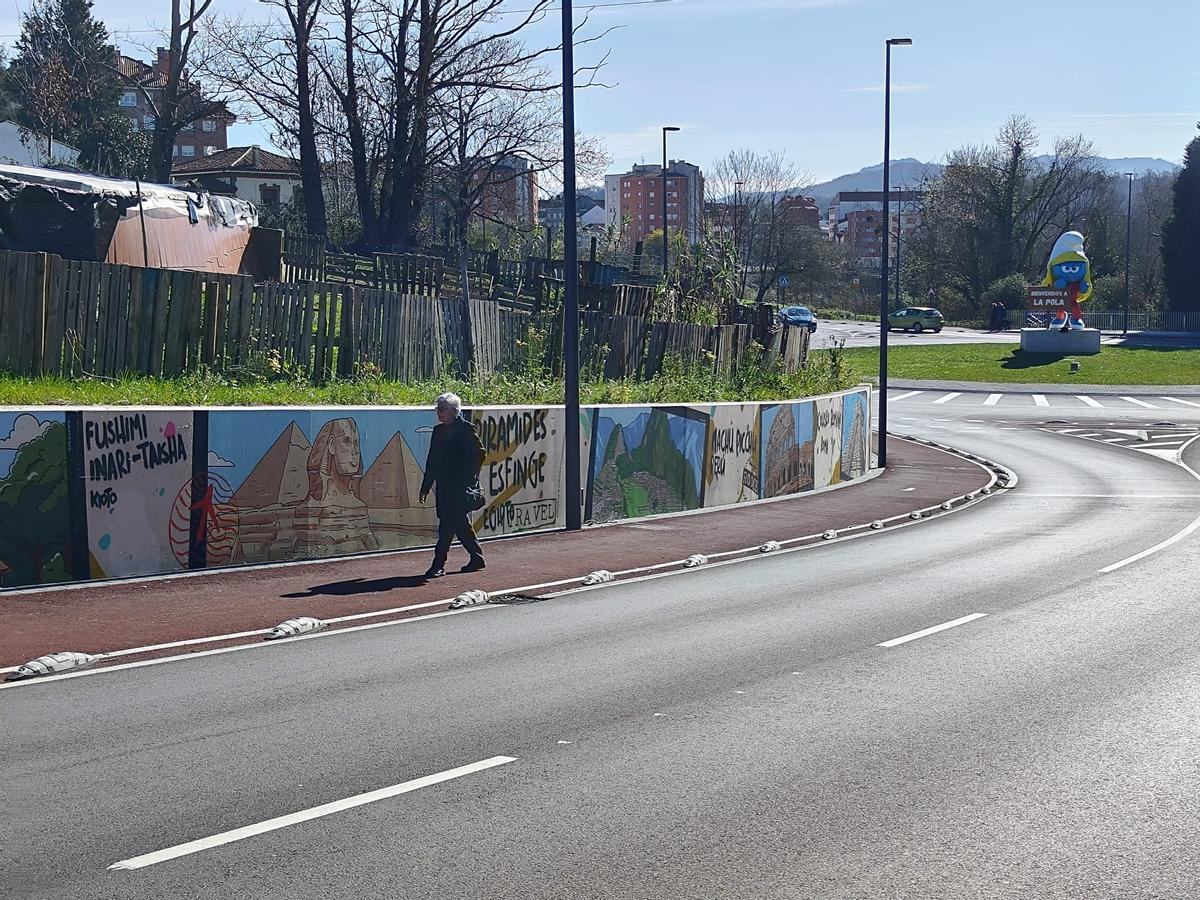 Así es el grafiti más internacional de Siero