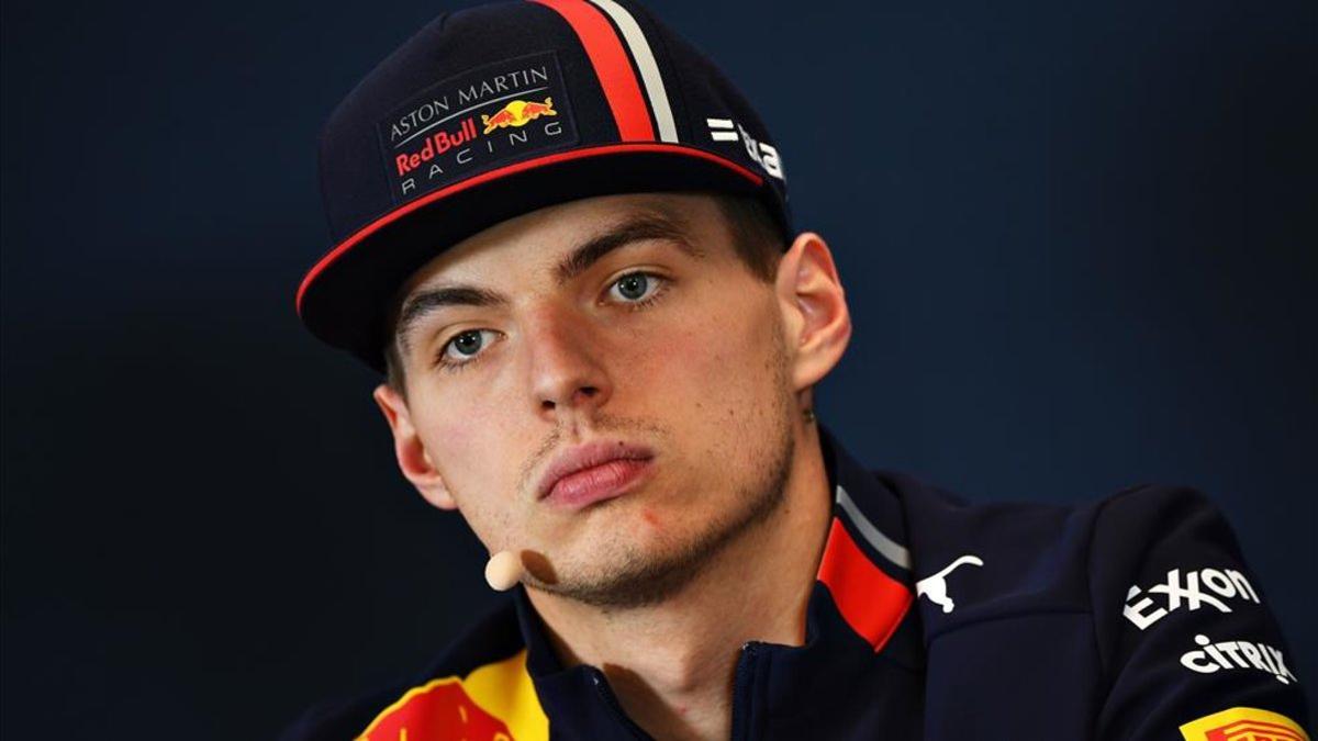 Verstappen, en rueda de prensa