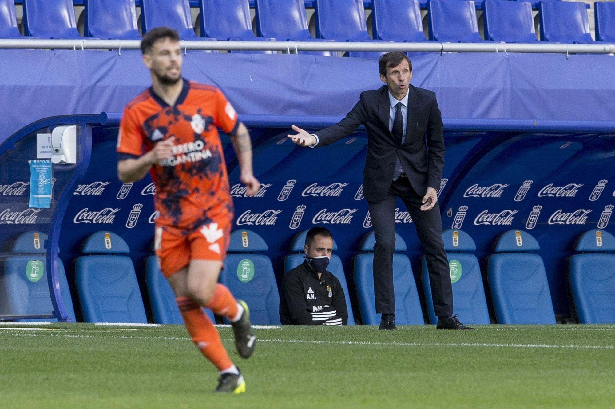 El partido entre el Real Oviedo y la Ponferradina, en imágenes