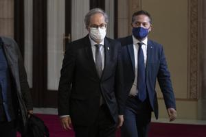 El Constitucional nega l’empara a Torra per desobeir la JEC i no retirar els llaços grocs