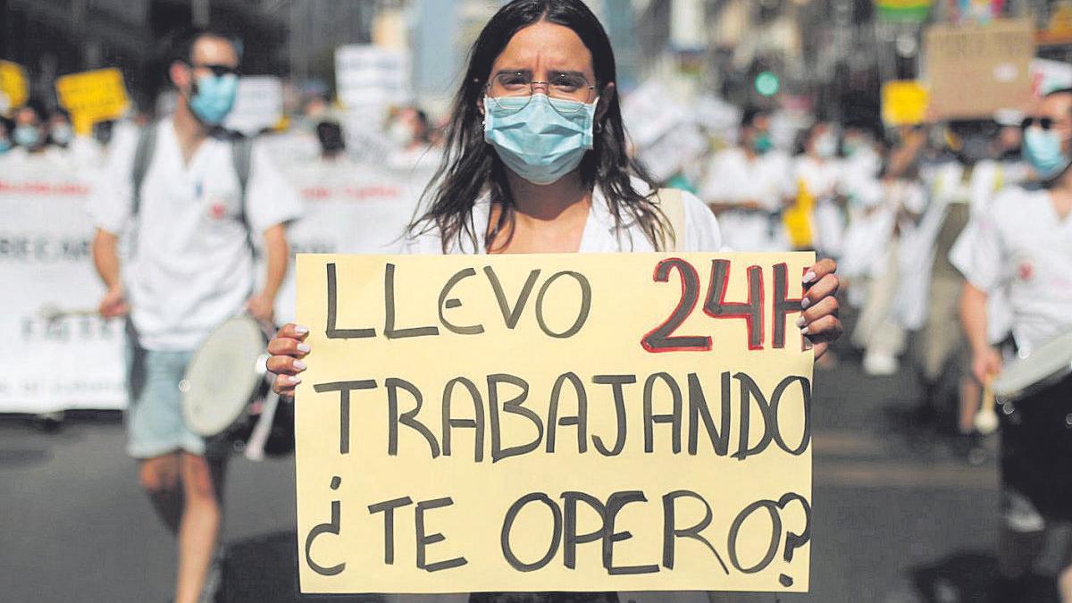 Huelga de médicos en el Hospital Universitario de Canarias