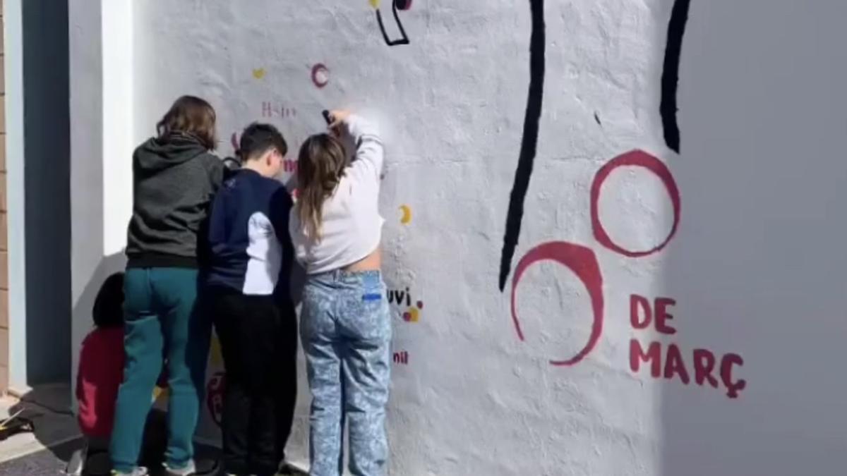 Mural del 8 de Març.