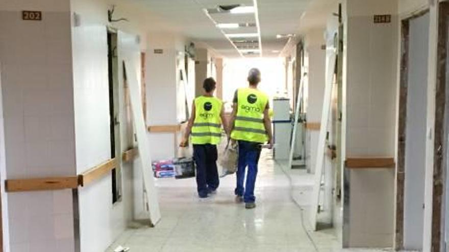 El Hospital General acelera las obras para abrir la planta de Oncología en quince días