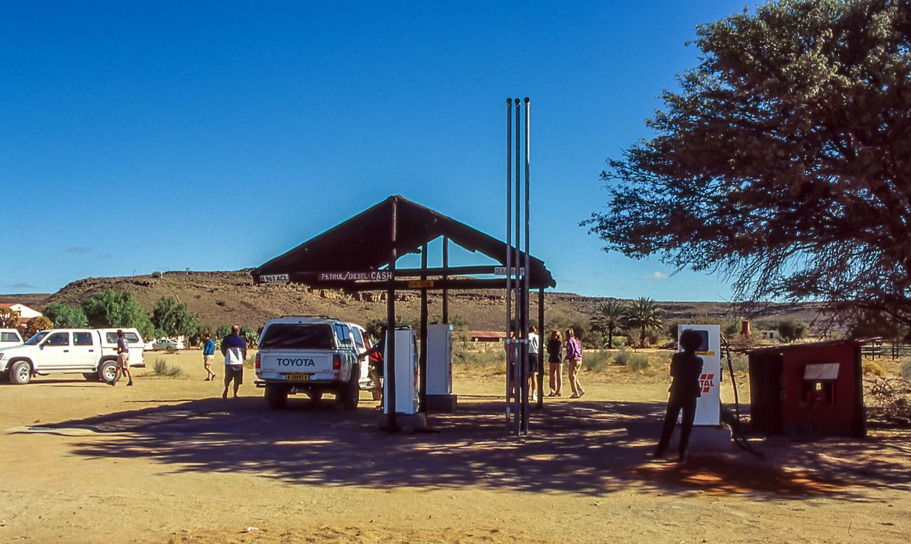 La gasolinera de Solitaire.