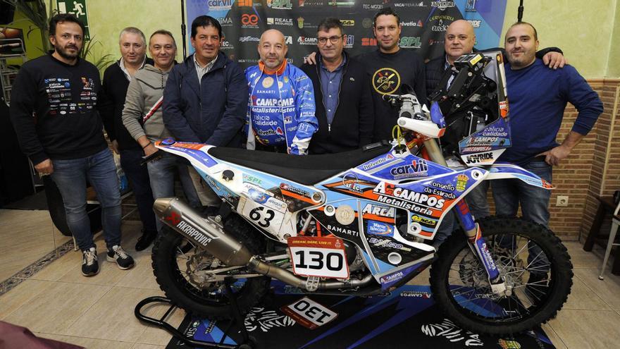Javier Campos presenta su nueva KTM para el Dakar