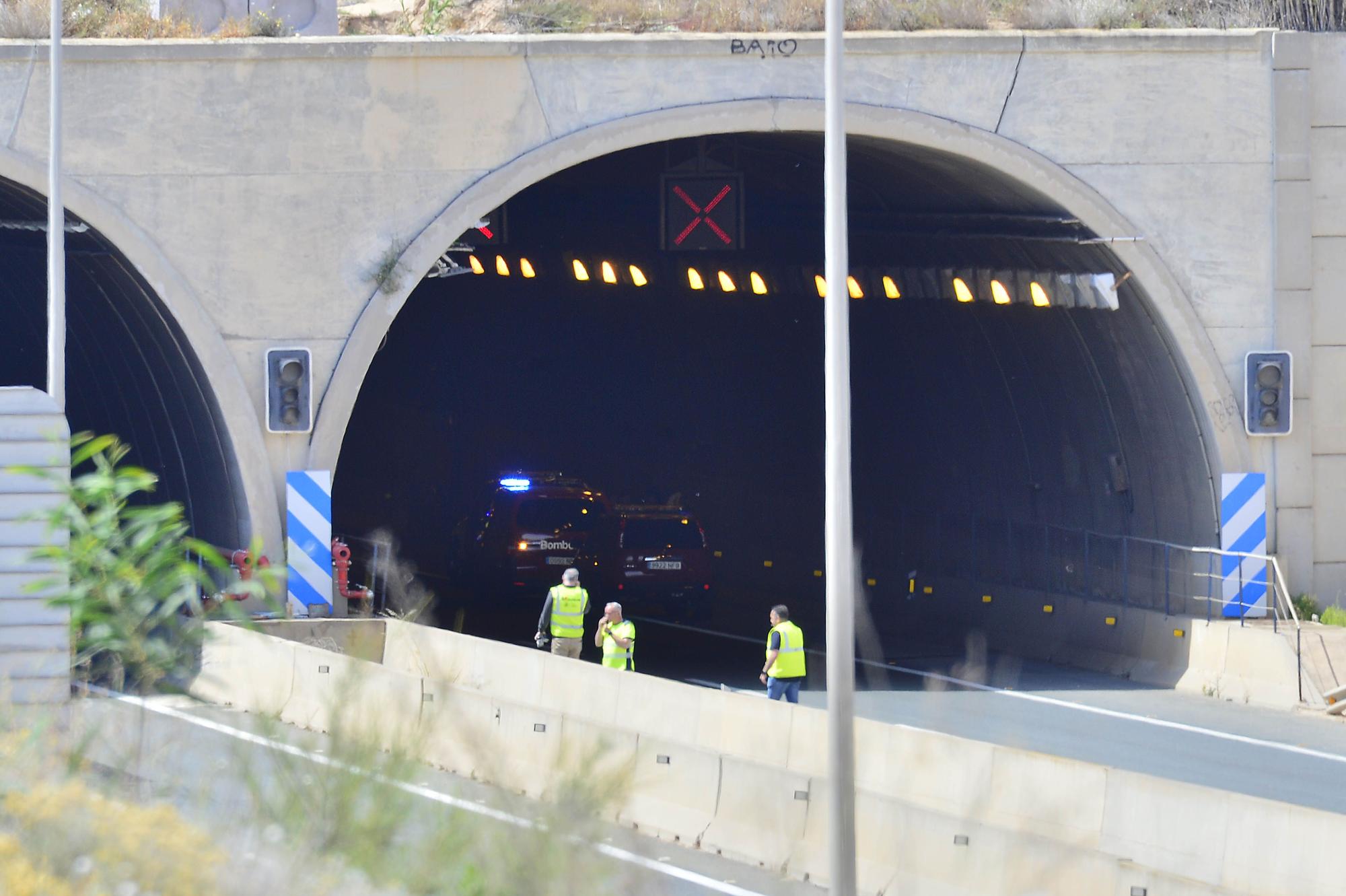 El túnel de Pilar de la Horadada tras el accidente