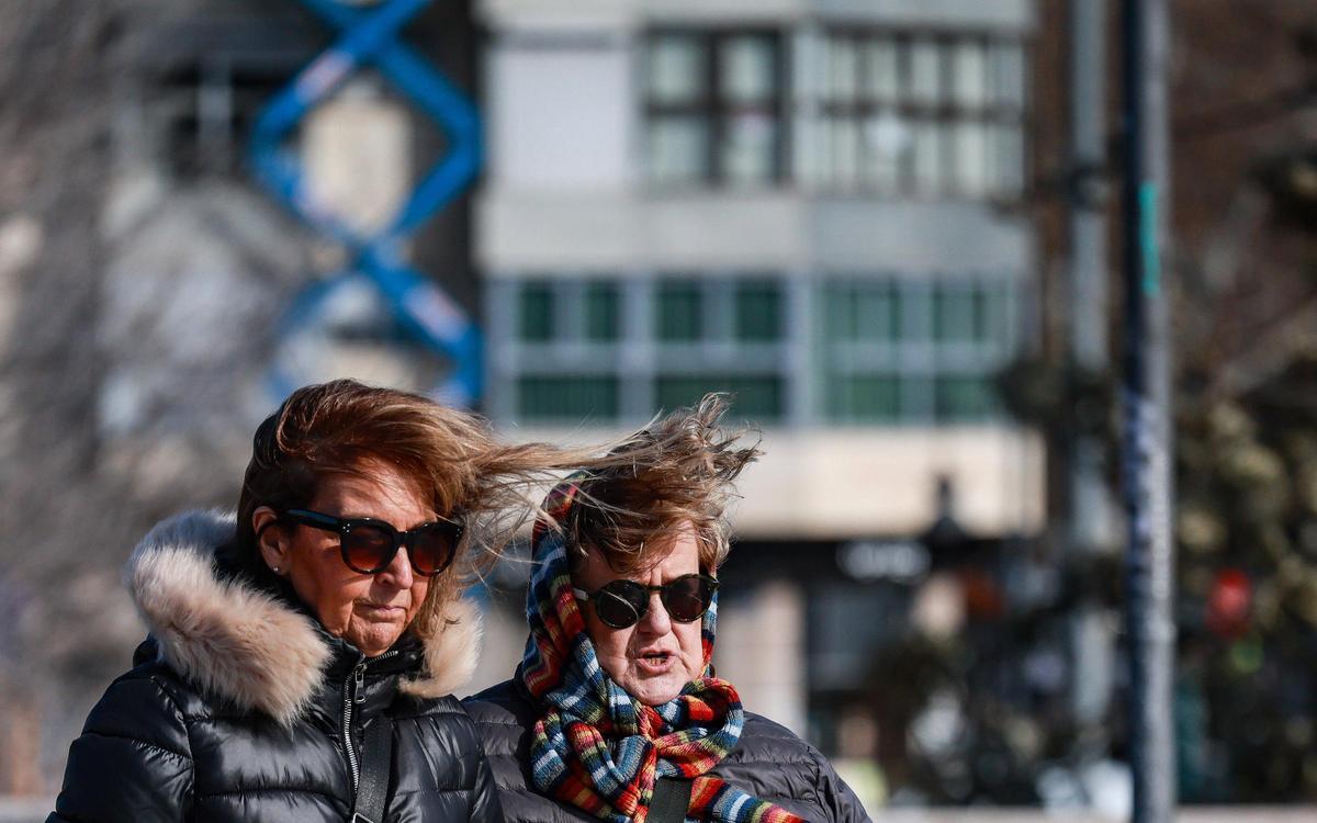 Temporal de viento en València.