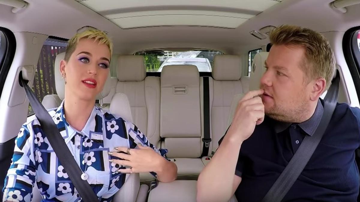 Katy Perry en el 'Carpool Karaoke' de James Corden