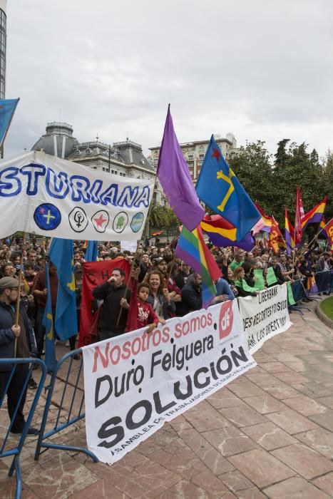 Las protestas en la plaza de La Escandalera