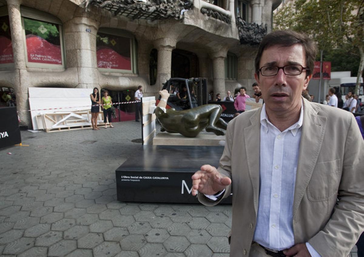 Àlex Susanna, al Passeig de Gràcia, el 2009.