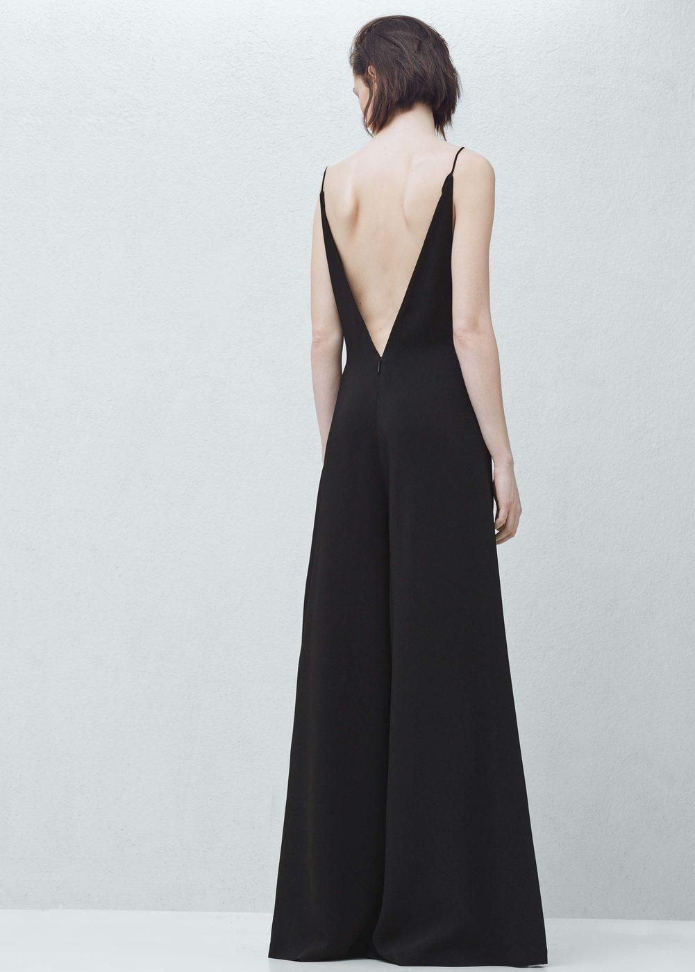 Jumpsuit para una ocasión especial, palazzo con escote en la espalda de Mango (89€)