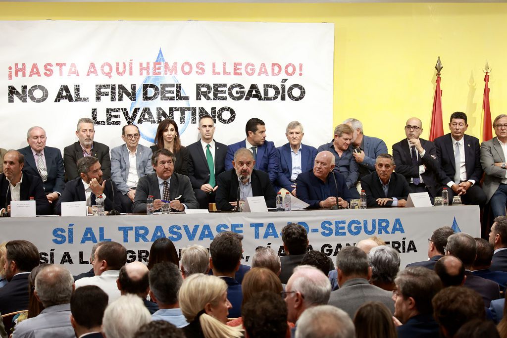 El acto del Scrats en Murcia contra el hachazo al Trasvase, en imágenes