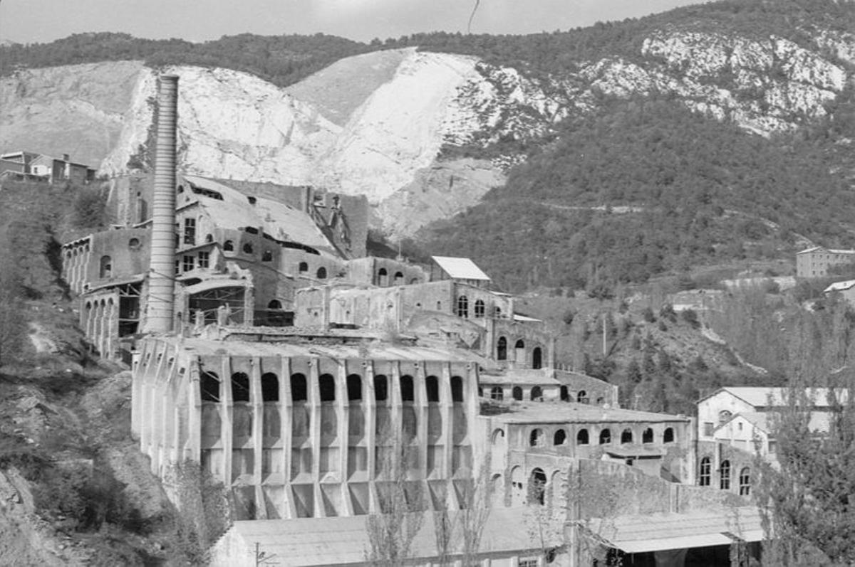 Les instal·lacions d'Asland, l'any 1984