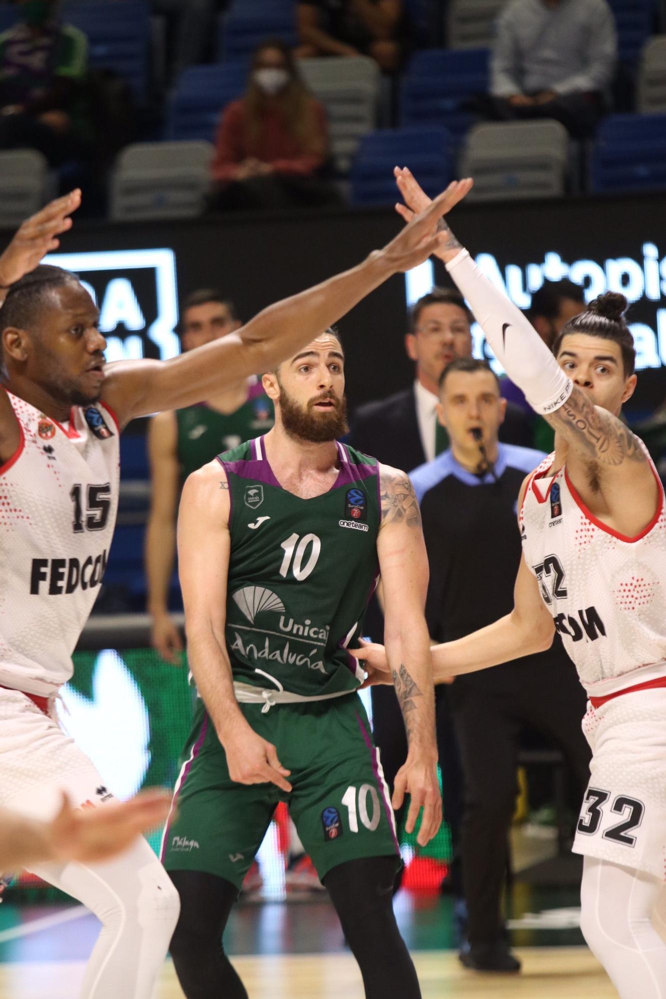 El Unicaja se despide de la Eurocup con una derrota contra el Mónaco.