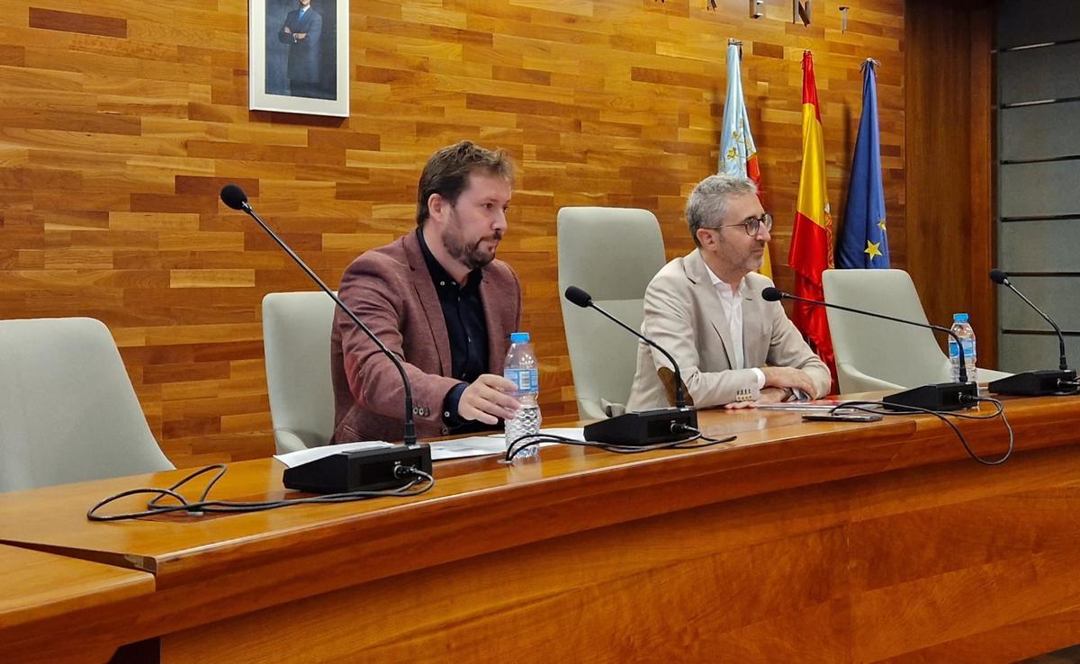 Andrés Campos y Arcadi España esta mañana en Torrent