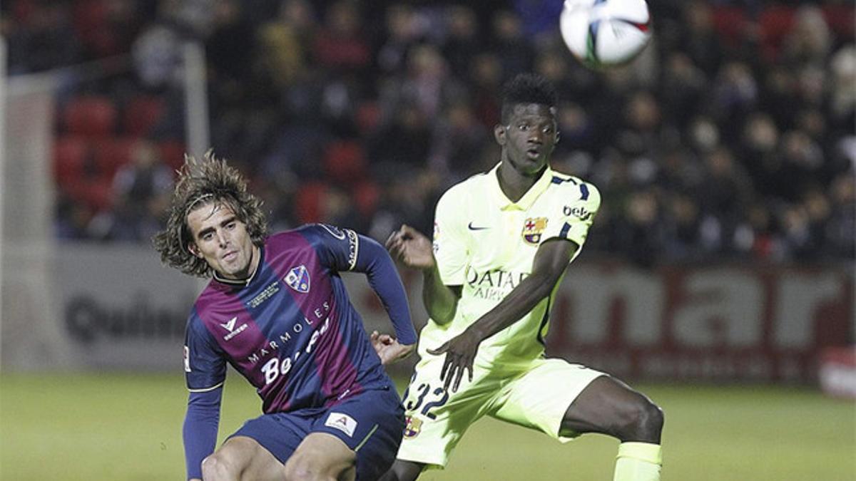 Edgar Ié, en el partido ante el Huesca