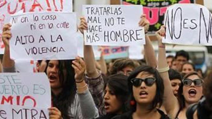 Imagen de archivo de una protesta contra la violencia de género
