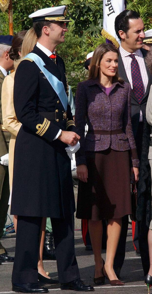 Doña Letizia en el Día de la Hispanidad 2004