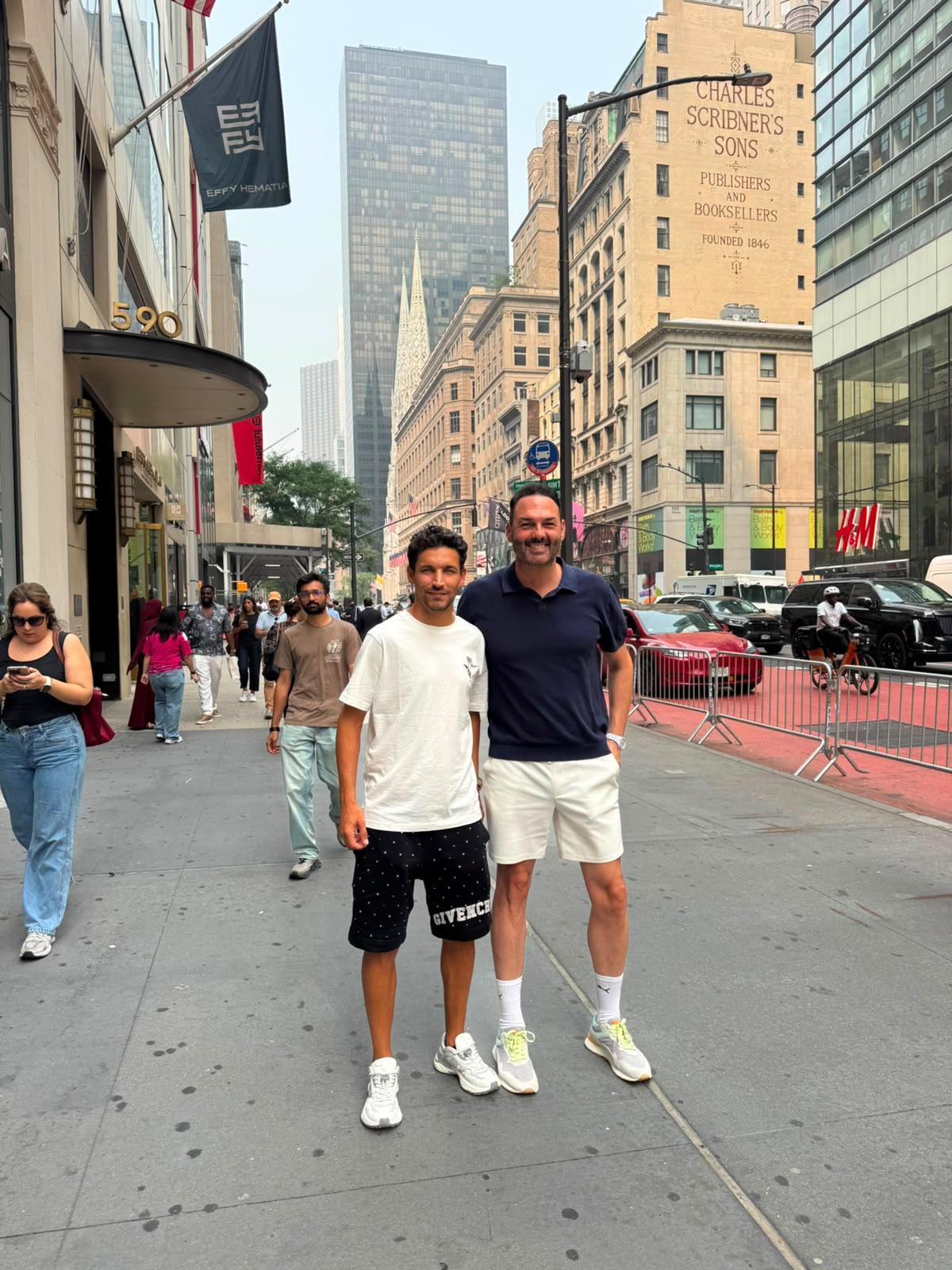 Iglesias con Navas en Nueva York.